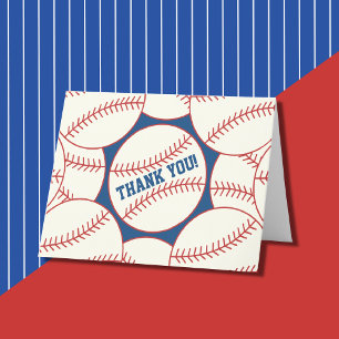 Baseball Blank thank you Cards
