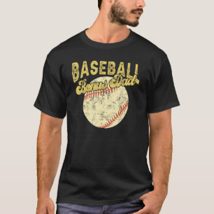 Baseball Bonus Dad Family Matching Funny Fathers D T-Shirt