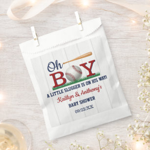 Baseball Boys Baby Shower Favour Bags