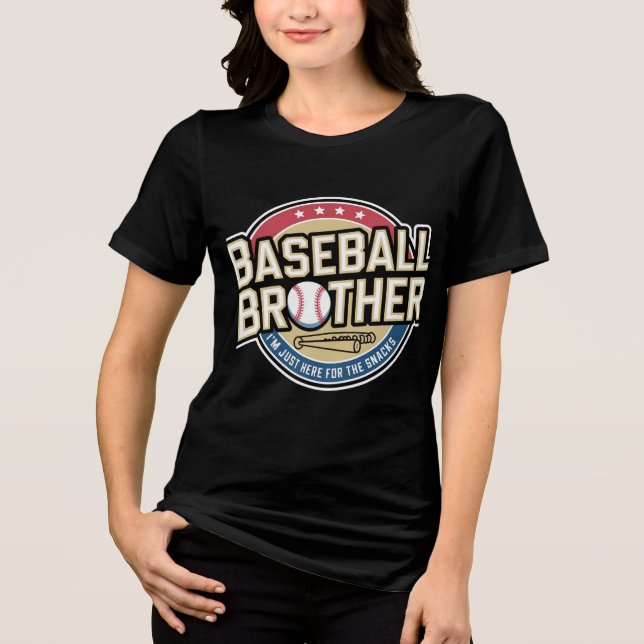  Baseball Brother Snack Squad Tri-Blend Shirt (Front)