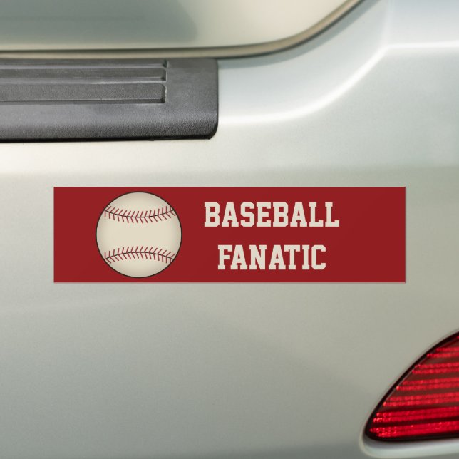 Baseball Bumper Sticker  (On Car)