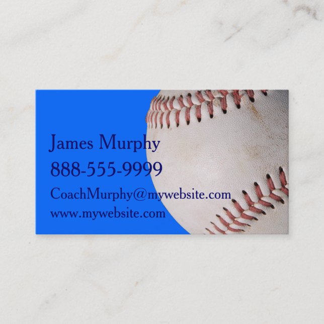 Baseball Business Card (Front)