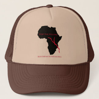 Baseball Cap    Africa Map- Blood
