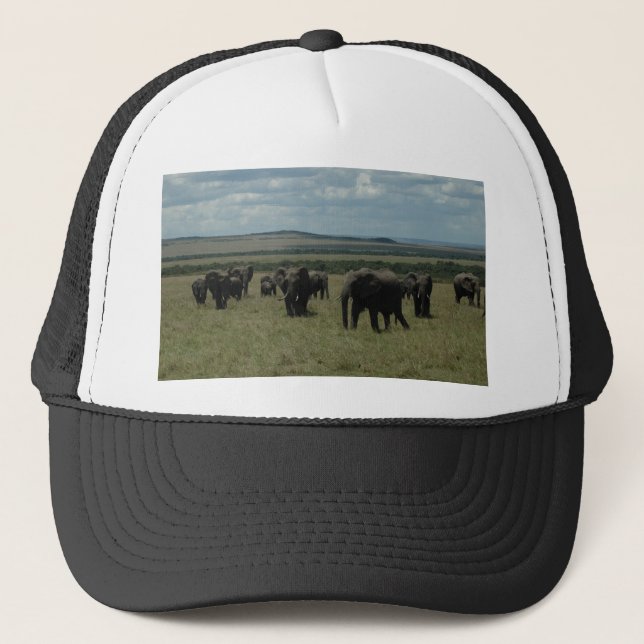 Baseball  Cap- African Wildlife Trucker Hat (Front)