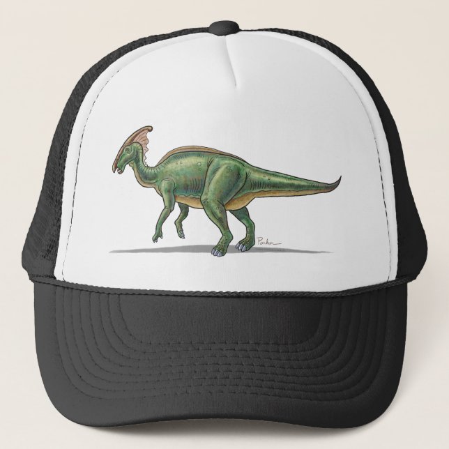 Baseball Cap Parasaurolophus Dinosaur (Front)