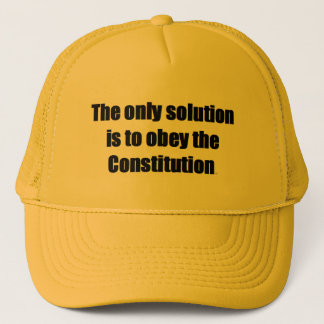 Baseball Cap w/ THE ONLY SOLUTION IS TO OBEY