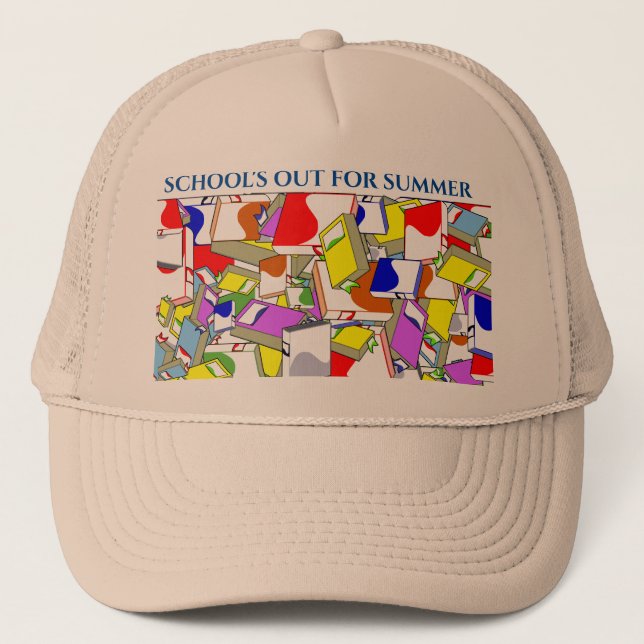 Baseball Cap with, "SCHOOL'S OUT FOR SUMMER" logo. (Front)
