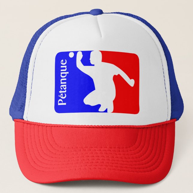 Baseball cap with the Petanque Americaine logo. (Front)