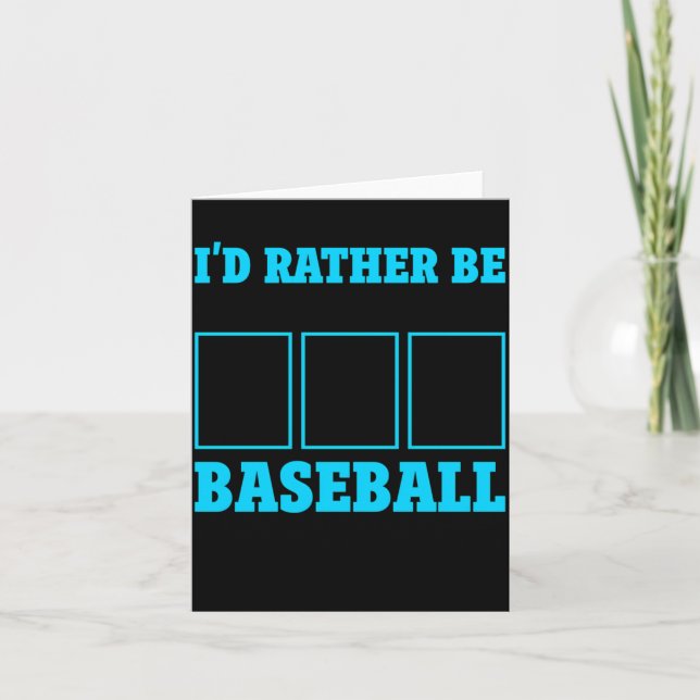 Baseball Card Collector Baseball Card Illustration (Front)