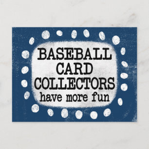 Baseball Card Collectors Have More Fun Postcard