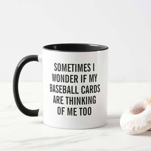 Baseball Card Mug (With Donut)