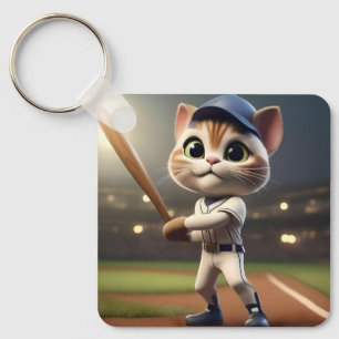 Baseball Cat, Key Ring