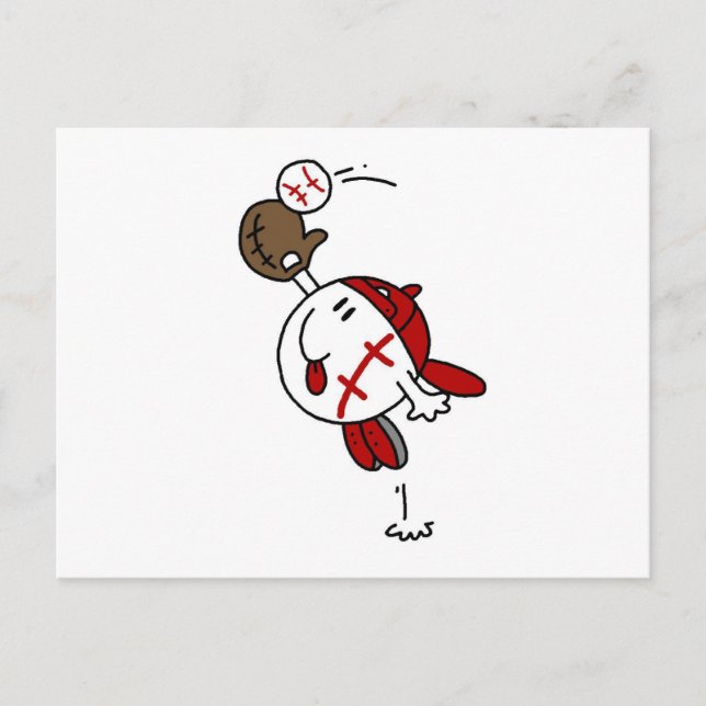 Baseball Catch Tshirts and Gifts Postcard (Front)