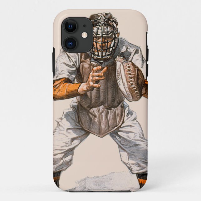 Baseball Catcher Case-Mate iPhone Case (Back)
