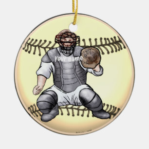 Baseball Catcher  custom Year ornament