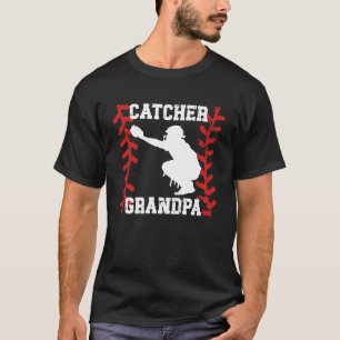 Baseball Catcher Grandpa Baseball Catcher Grandfat T-Shirt