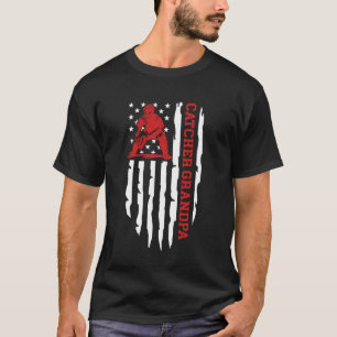 Baseball Catcher Grandpa Of A Baseball Catcher US  T-Shirt