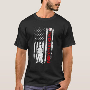 Baseball Catcher Grandpa Of A Baseball Catcher US  T-Shirt