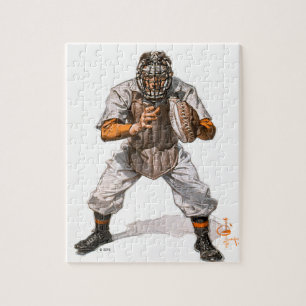 Baseball Catcher Jigsaw Puzzle