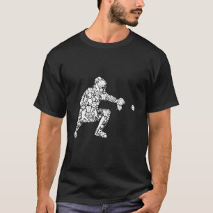 Baseball Catcher Player Youth Men Kids Boys T-Shirt
