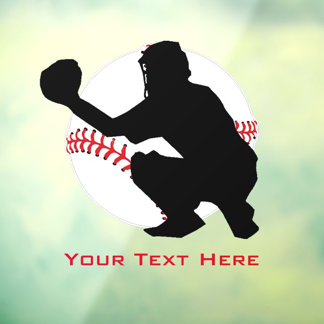 Baseball Catcher Window Cling (Sheet 3)