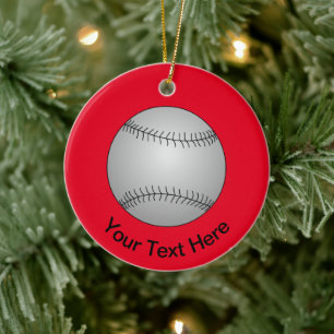 Baseball Ceramic Tree Decoration