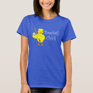 Baseball Chick Text T-Shirt