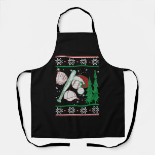 Baseball Christmas Apron