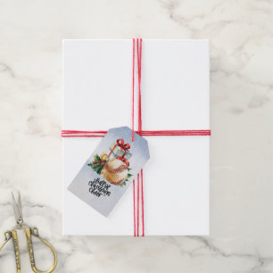 Baseball Christmas Gift Tags
