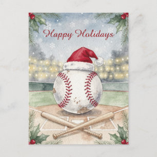 Baseball Christmas Greeting Card