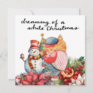 Baseball Christmas Holiday Card