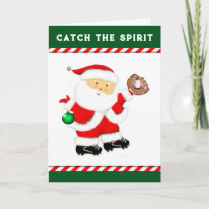 Baseball Christmas Holiday Card