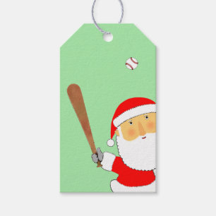 Baseball Christmas Holiday Gift Tags
