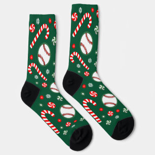 Baseball Christmas Holiday Gifts Socks
