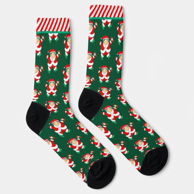 Baseball Christmas Holiday Socks (Right)