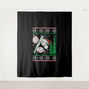 Baseball Christmas Tapestry
