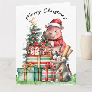 Baseball Christmas themed Card