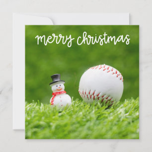 Baseball Christmas themed  Holiday Card