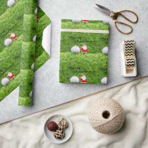 Baseball Christmas Themed  Wrapping Paper