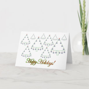 Baseball Christmas Tree Farm Card