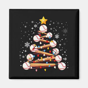 Baseball Christmas Tree Light Xmas Baseball Boys K Magnet
