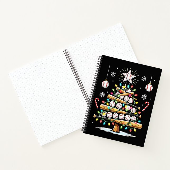 Baseball Christmas Tree Notebook (Inside)