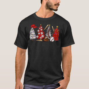 Baseball Christmas Trees T-Shirt