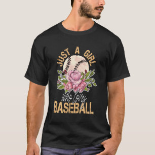 Baseball Cincinnati For Women Just A Girl Who Love T-Shirt