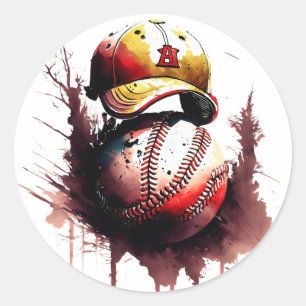 Baseball Classic Round Sticker