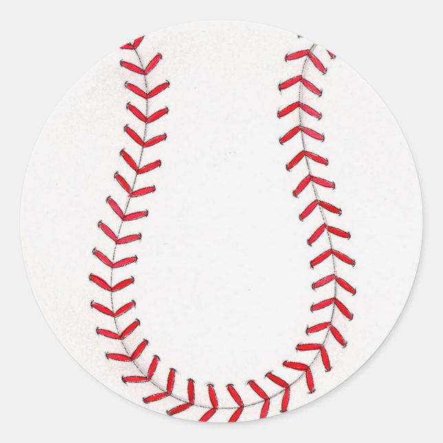 Baseball Classic Round Sticker (Front)
