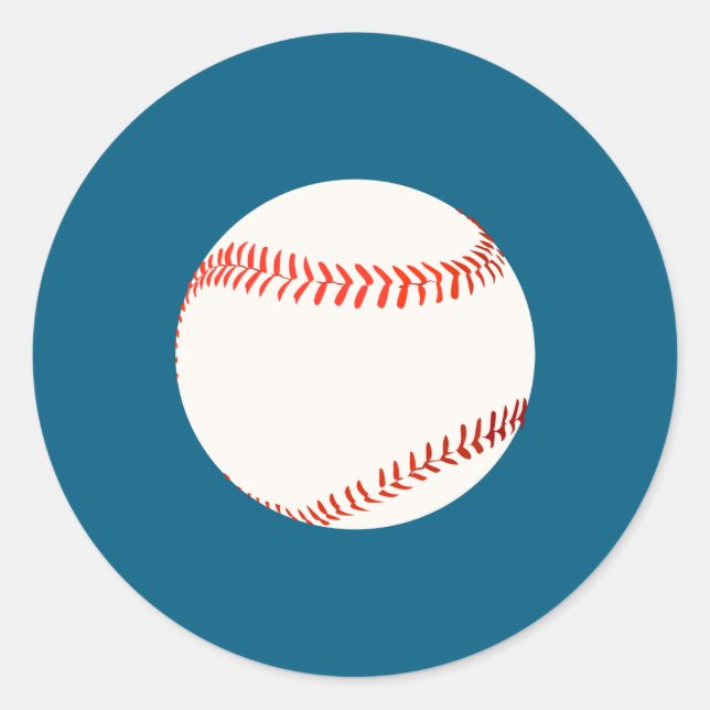 Baseball Classic Round Sticker (Front)