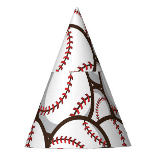 Baseball: Classic Seamless Pattern Party Hat