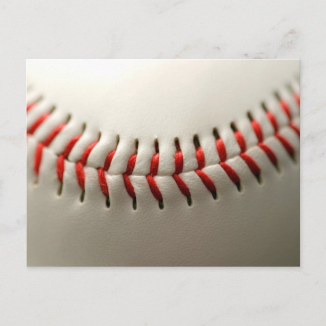 Baseball close up postcard (Front)