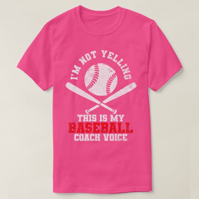 Baseball Coach Baseball T-Shirt (Design Front)